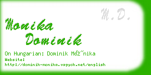 monika dominik business card